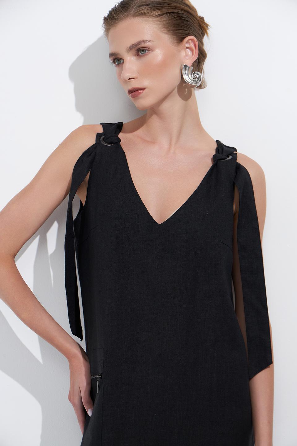 Платье Electra style льняное бежевое