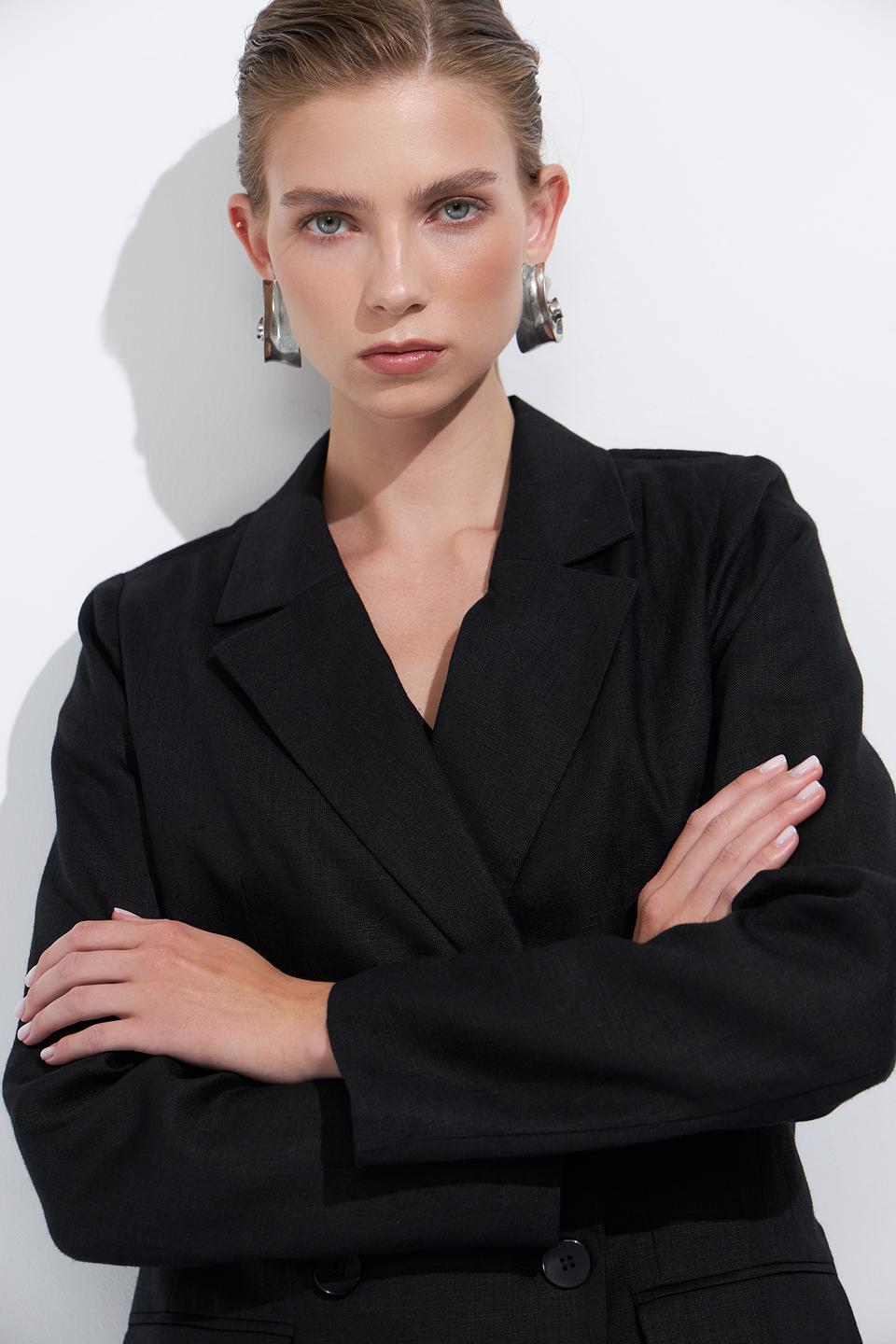 Жакет Electra style чёрный оверсайз