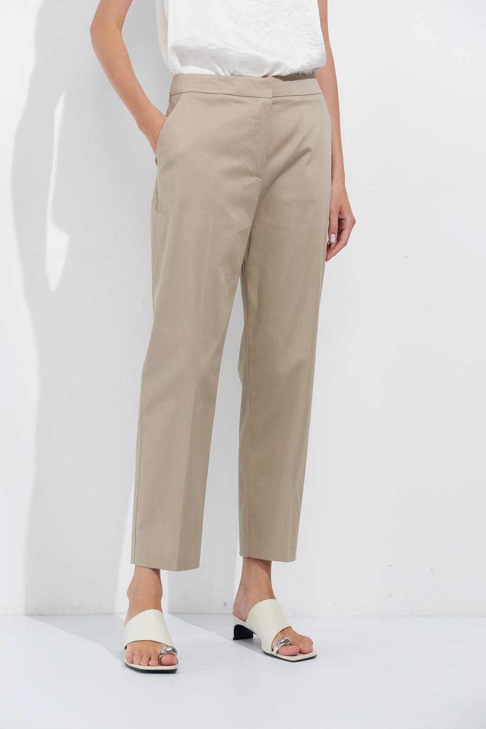 Брюки Zanetti прямого кроя бежевые