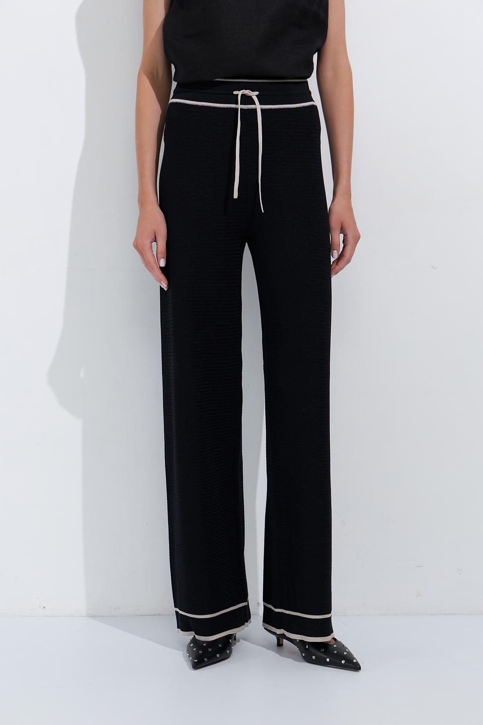 Брюки палаццо Marc Aurel чёрные