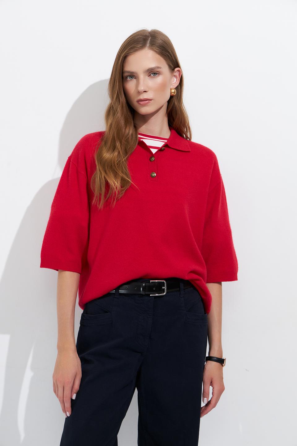 Пуловер Luisa Cerano красный