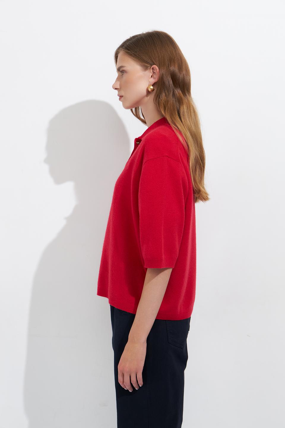Пуловер Luisa Cerano красный
