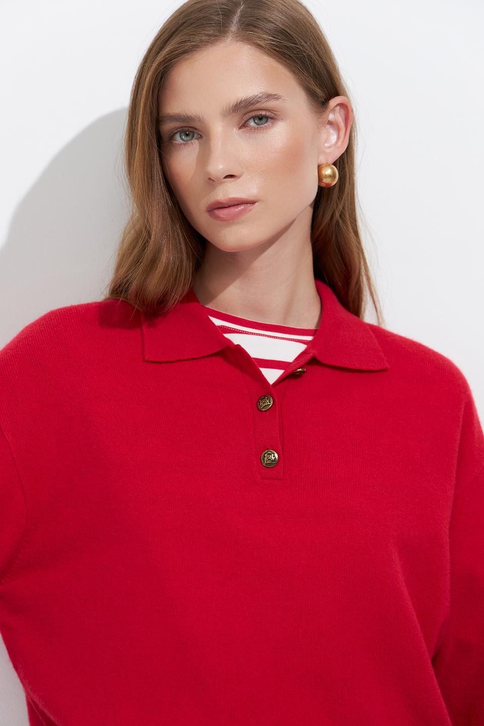 Пуловер Luisa Cerano красный