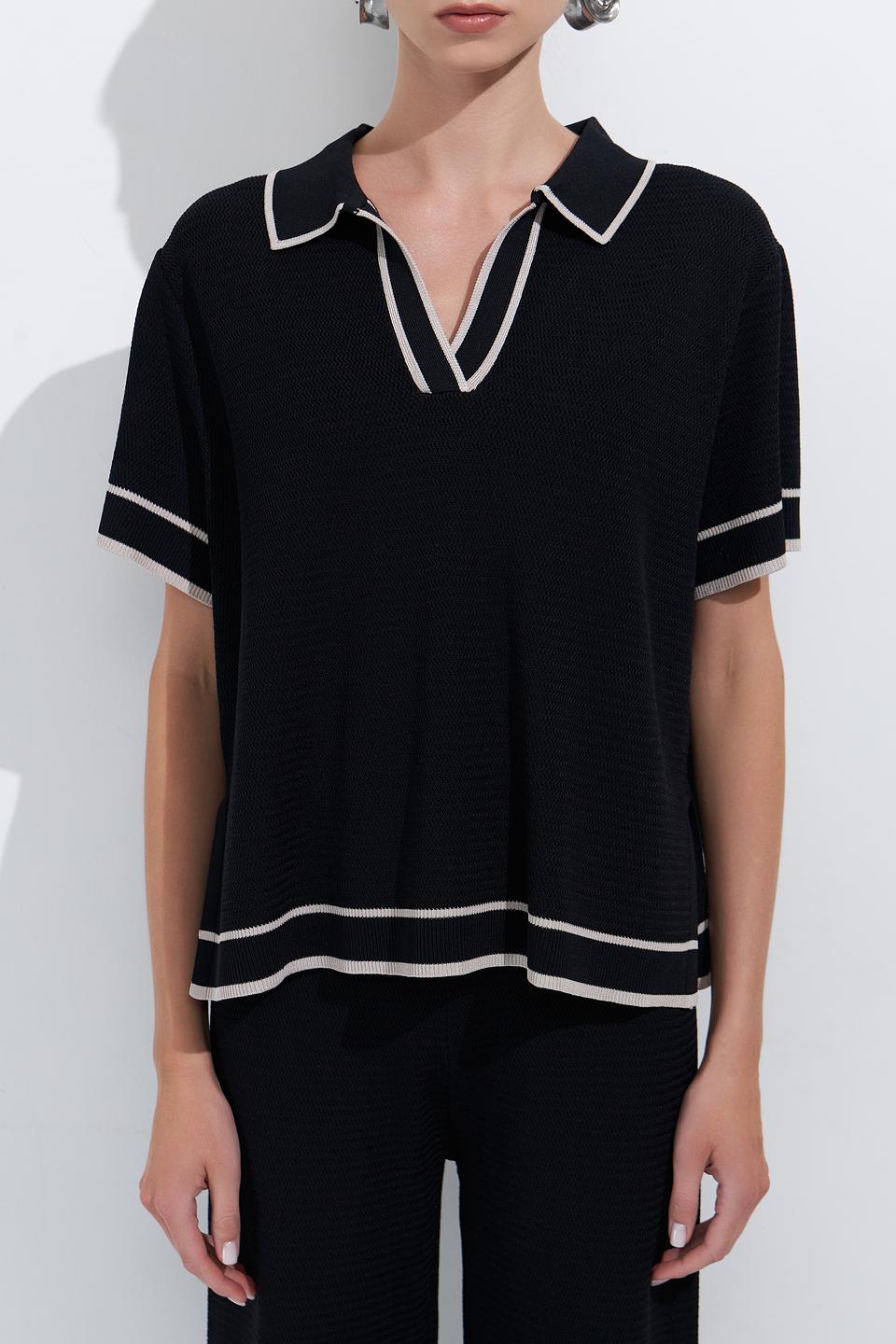 Пуловер Marc Aurel с воротником