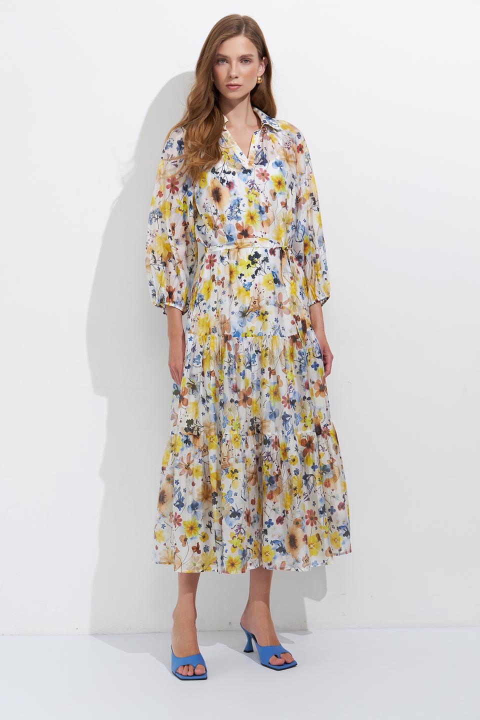 Платье Lecomte с цветочным принтом