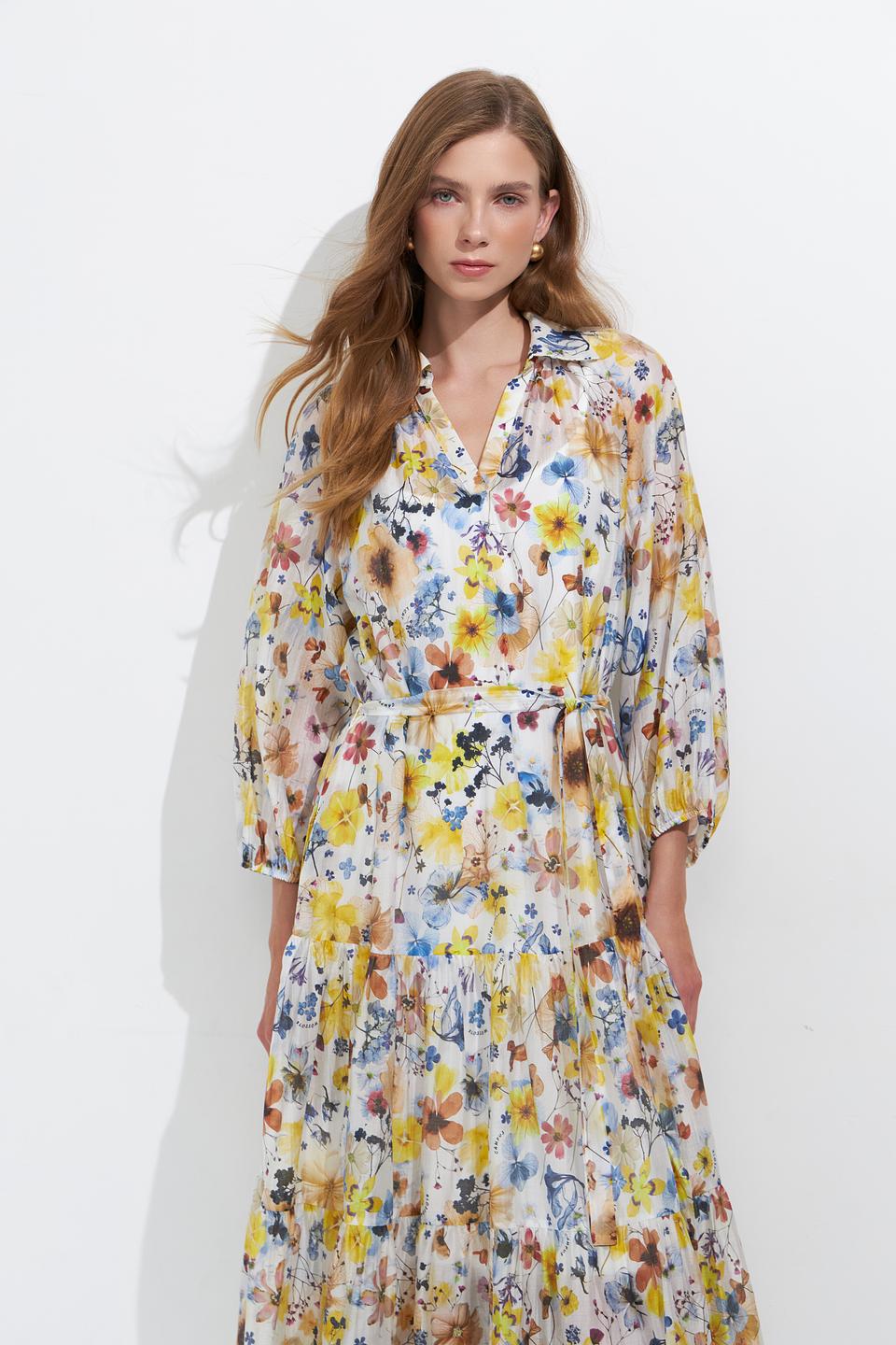 Платье Lecomte с цветочным принтом