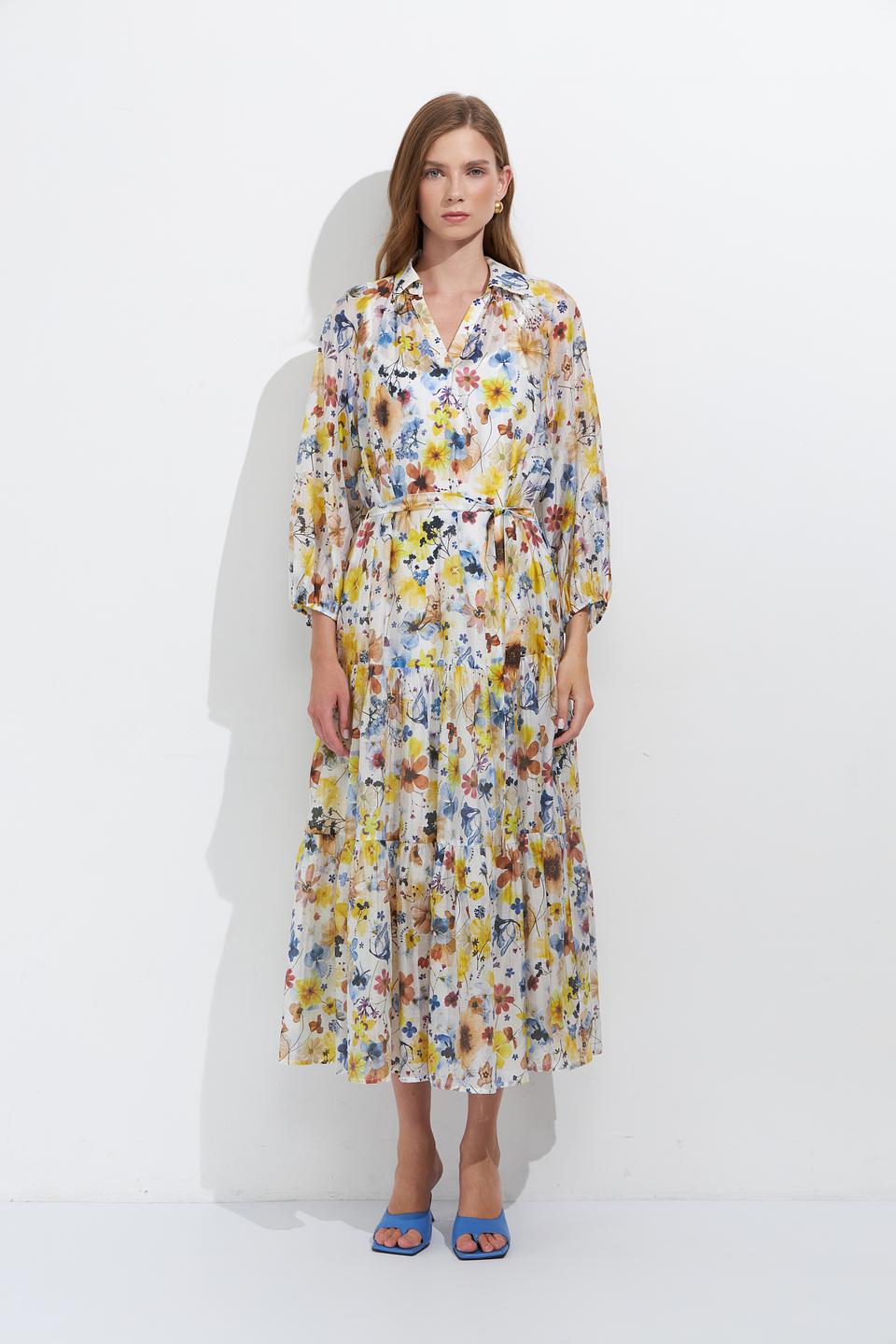 Платье Lecomte с цветочным принтом