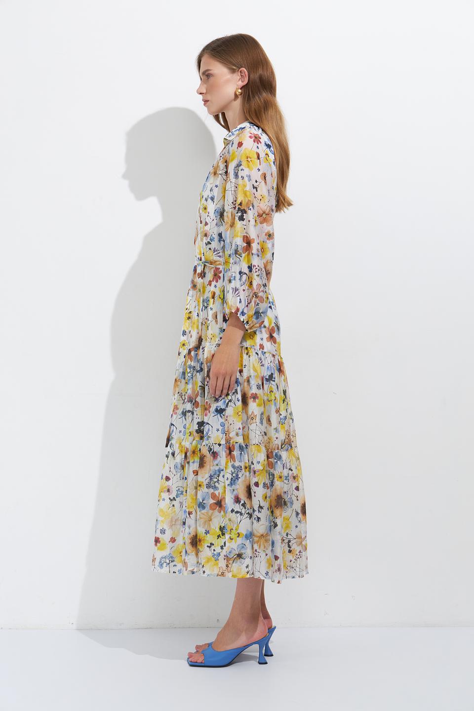 Платье Lecomte с цветочным принтом