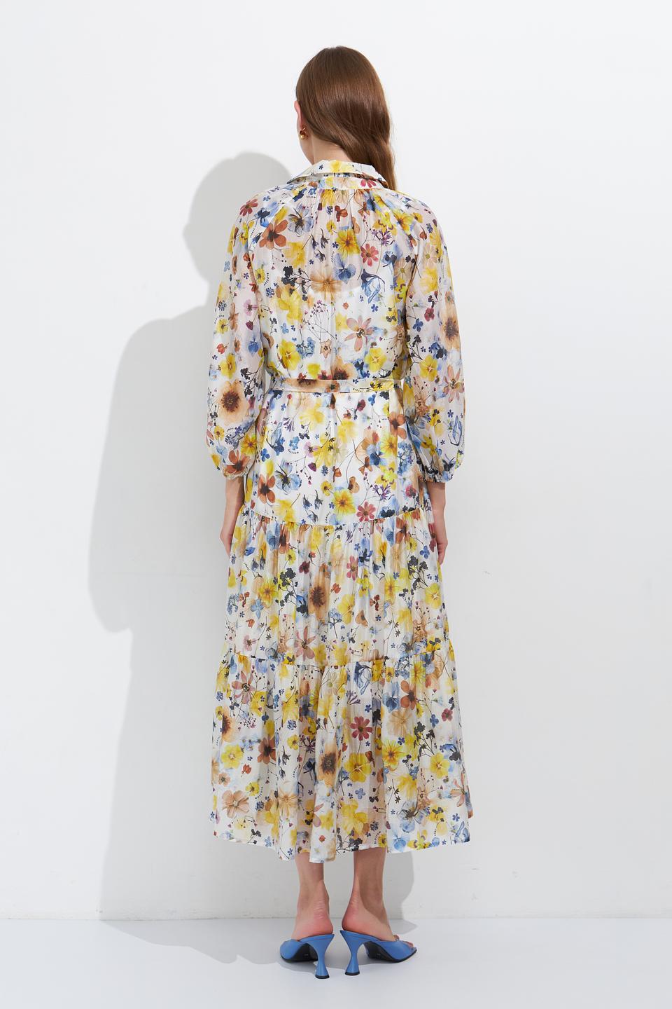 Платье Lecomte с цветочным принтом