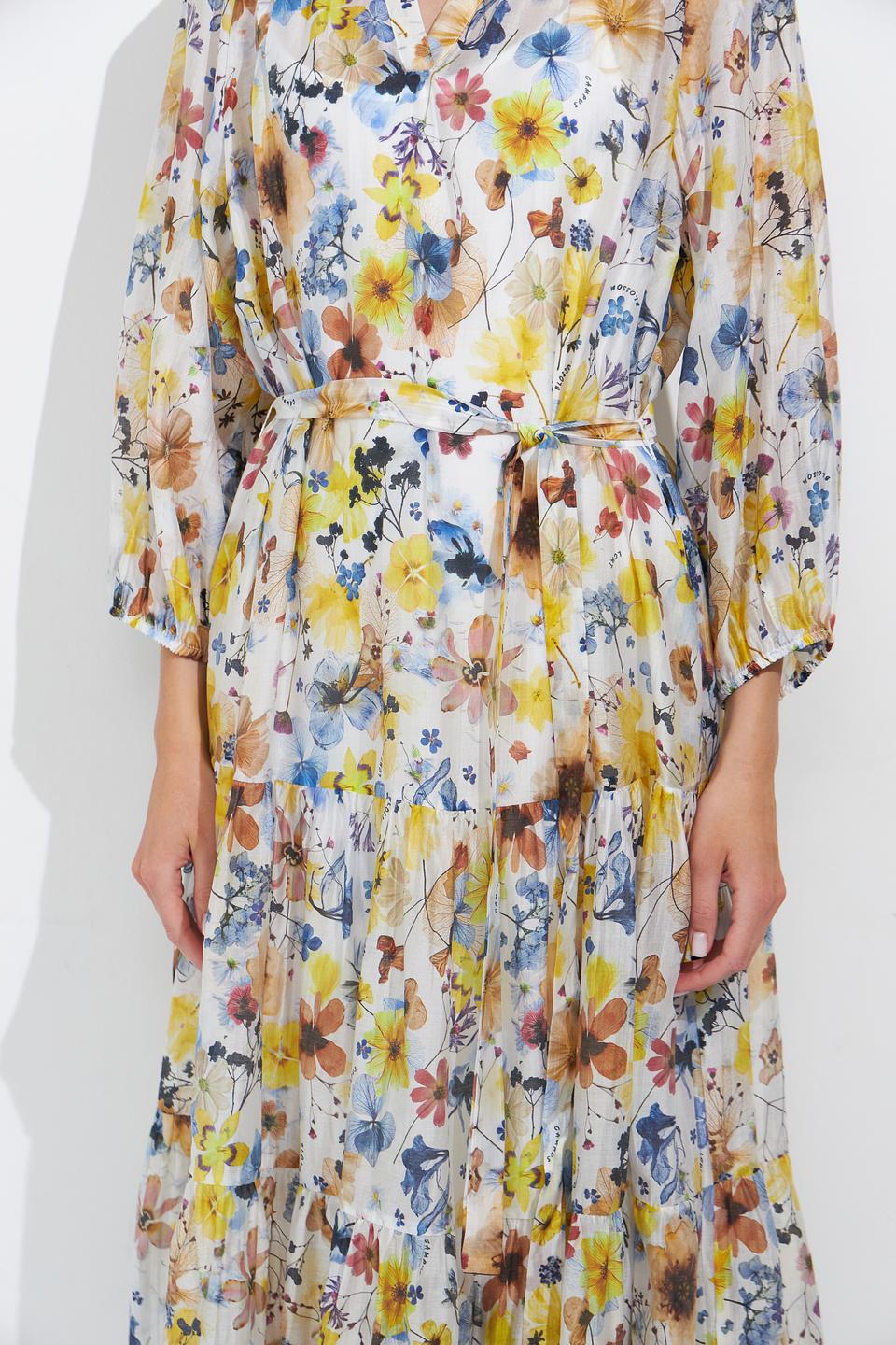 Платье Lecomte с цветочным принтом