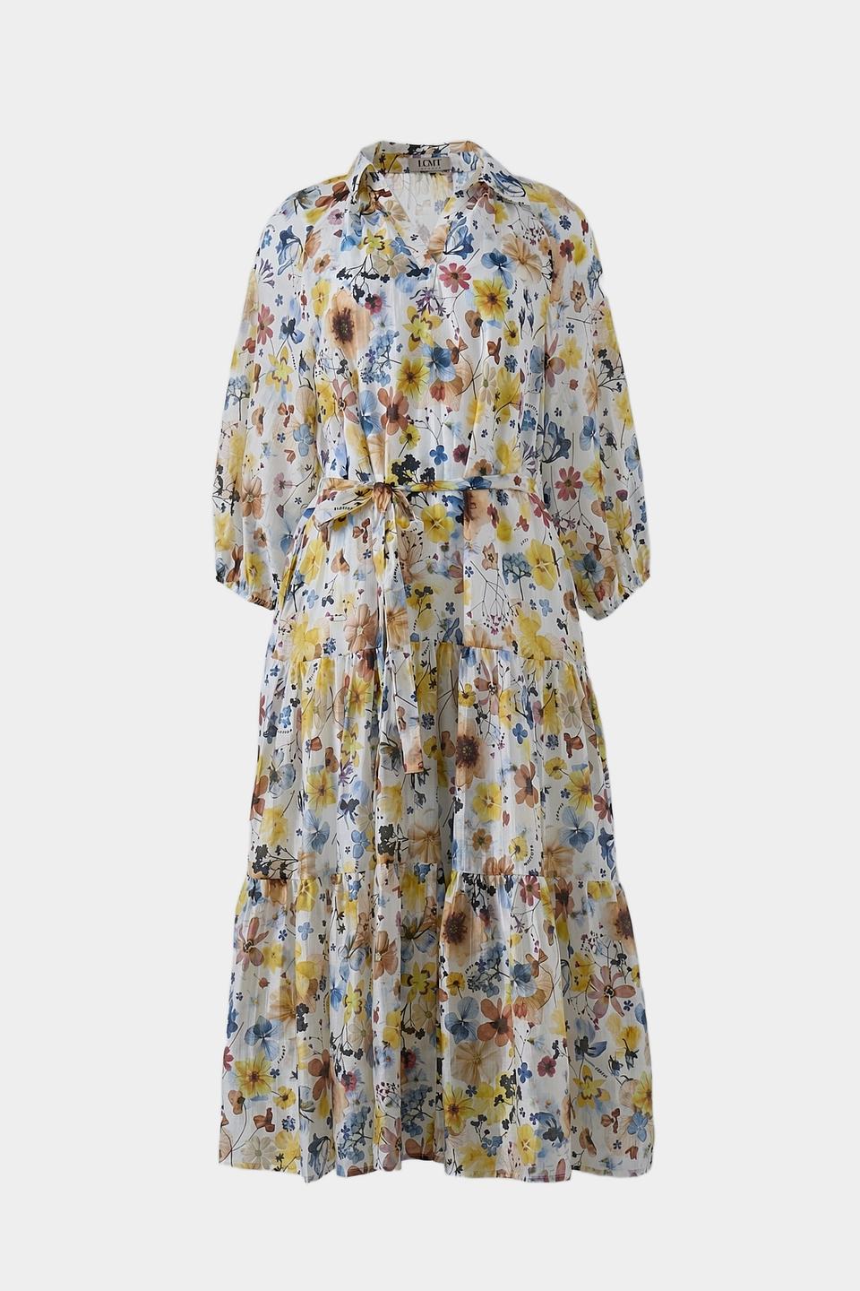 Платье Lecomte с цветочным принтом