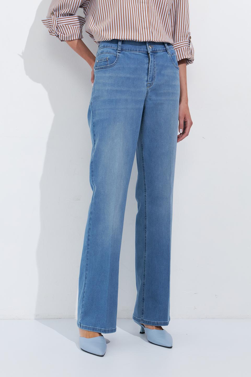 Джинсы Gardeur клеш голубой