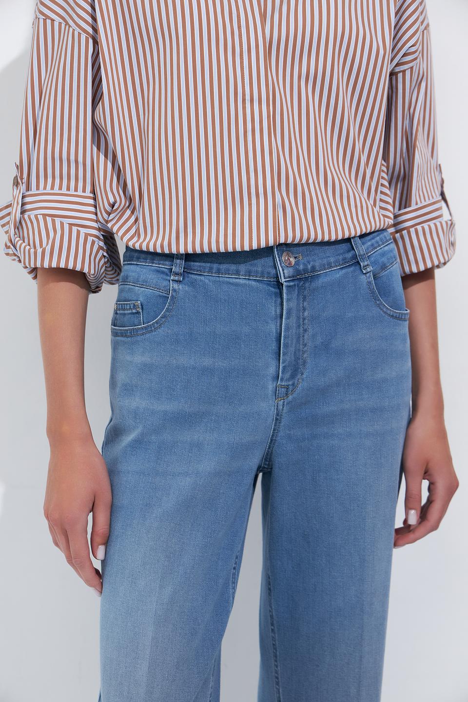 Джинсы Gardeur клеш голубой