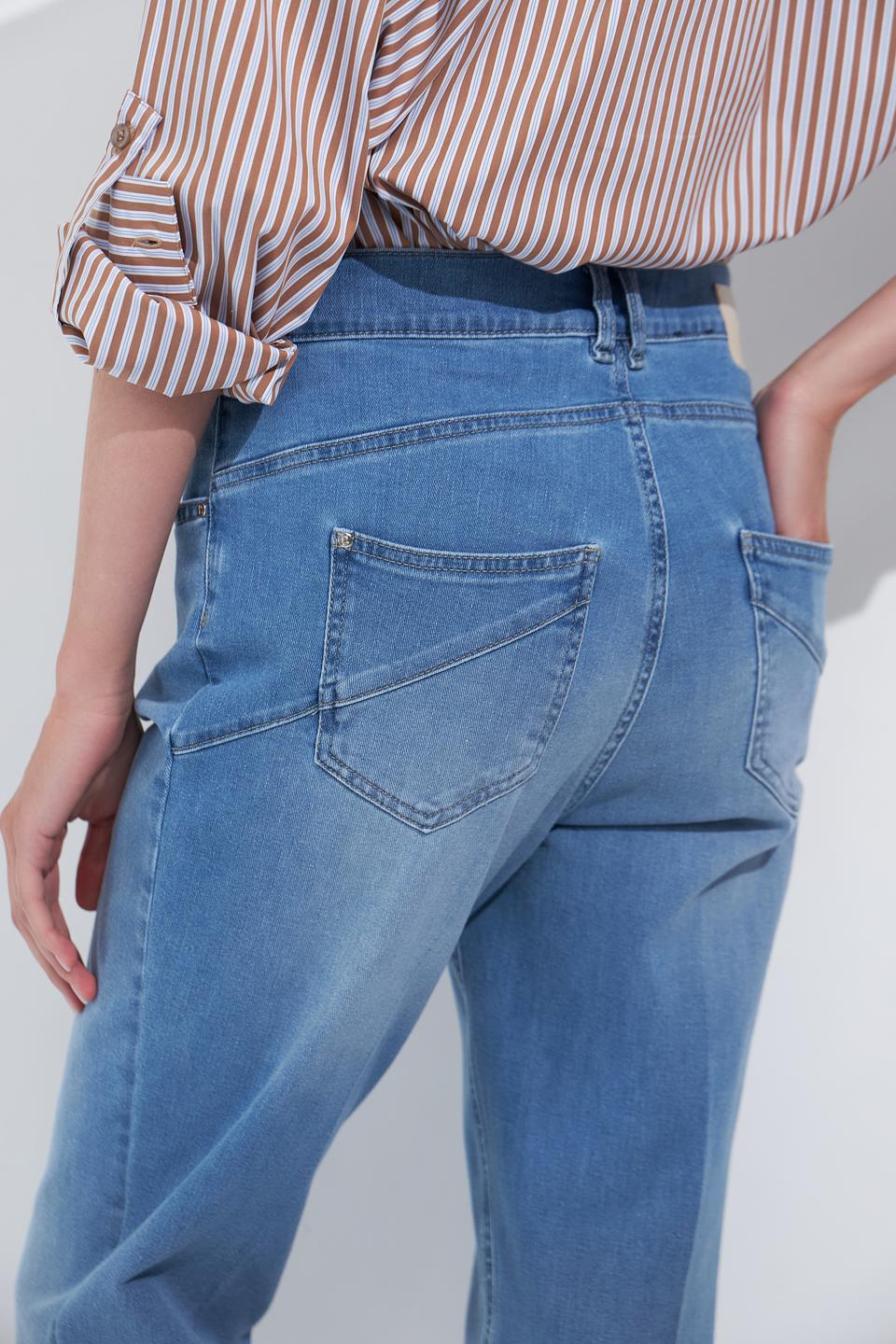 Джинсы Gardeur клеш голубой