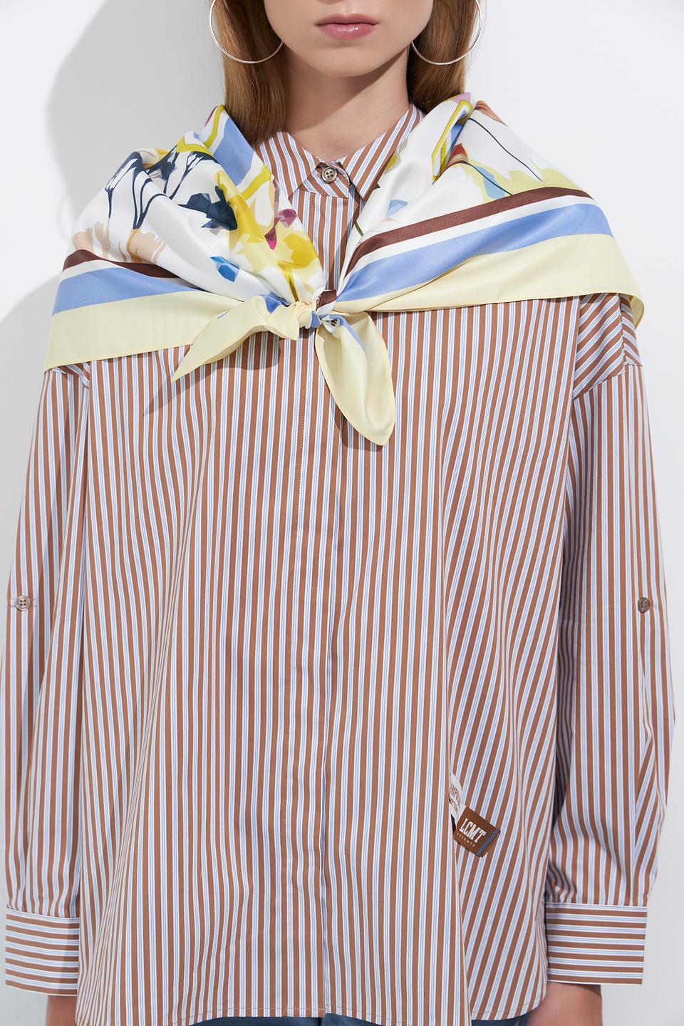 Шарф Lecomte с цветочным принтом