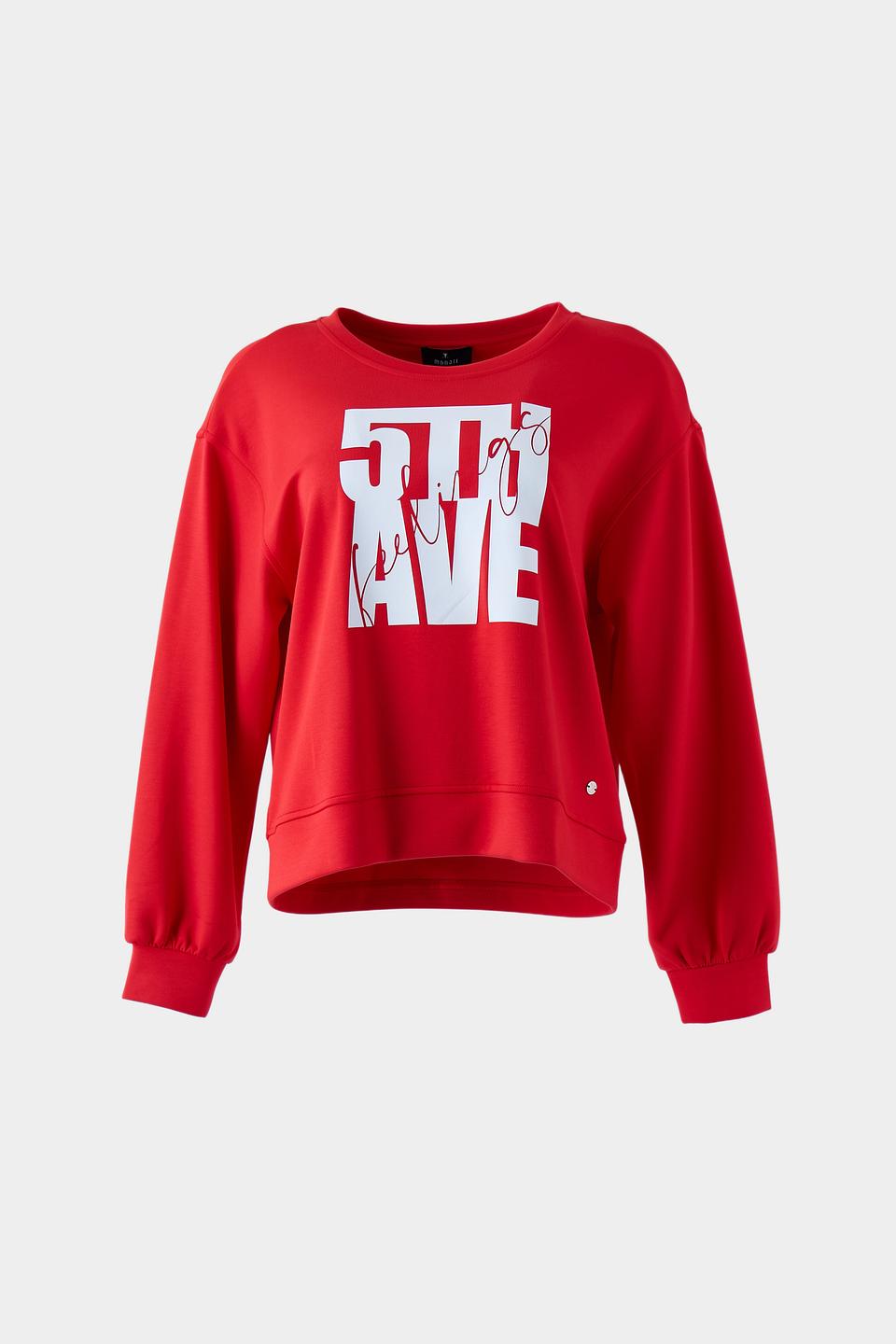 Пуловер Monari красный с принтом