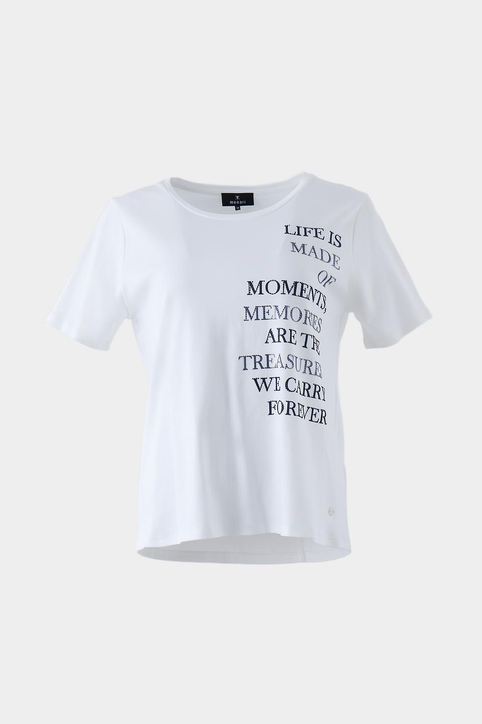 Футболка Monari с принтом белый