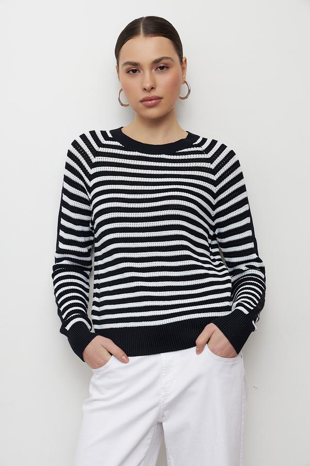 Пуловер Monari в полоску
