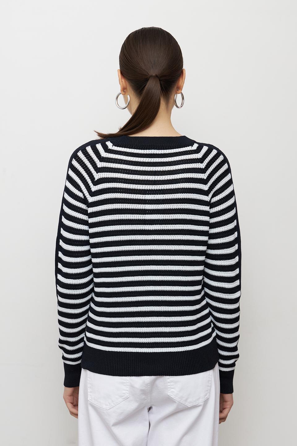 Пуловер Monari в полоску