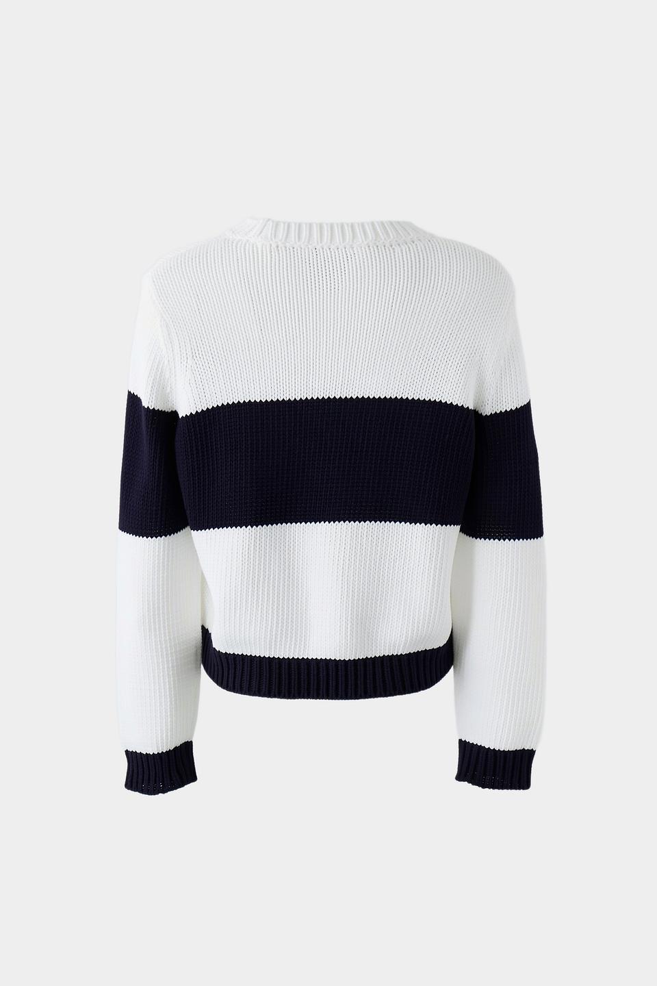 Пуловер Monari в полоску