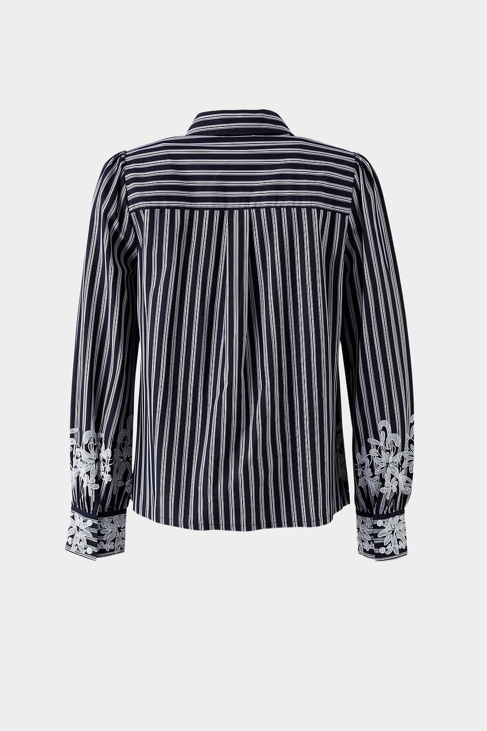 Блуза Monari в полоску с вышивкой