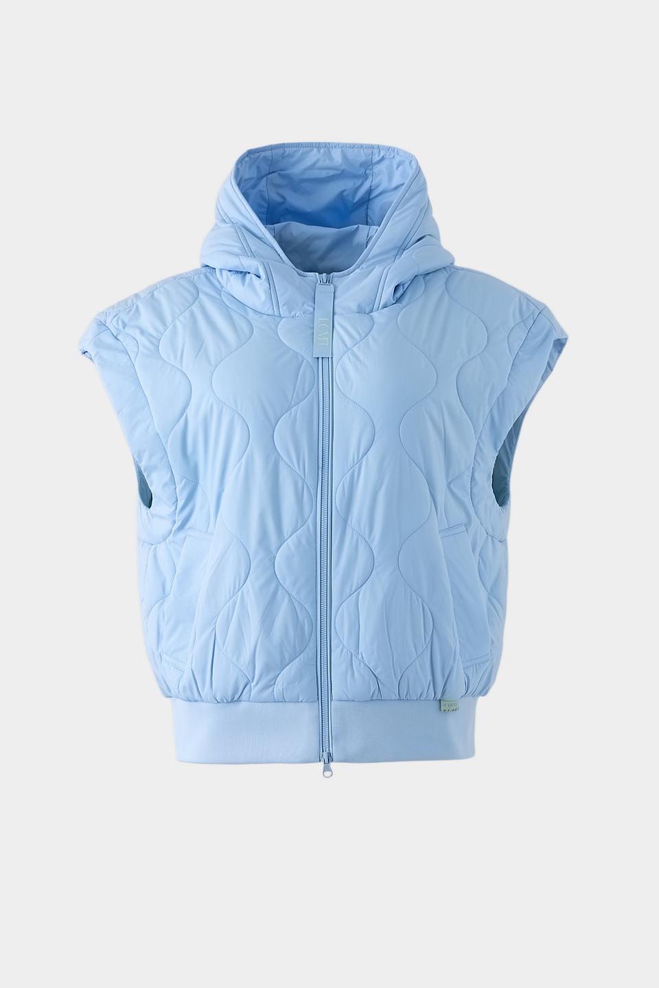 Куртка-жилет Lecomte стеганая голубая