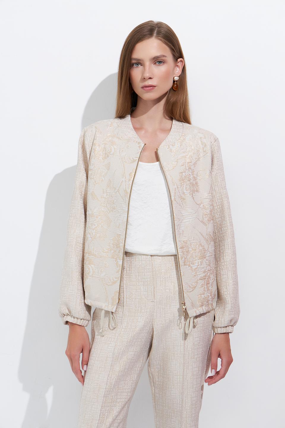 Жакет Bianca с вышивкой бежевый