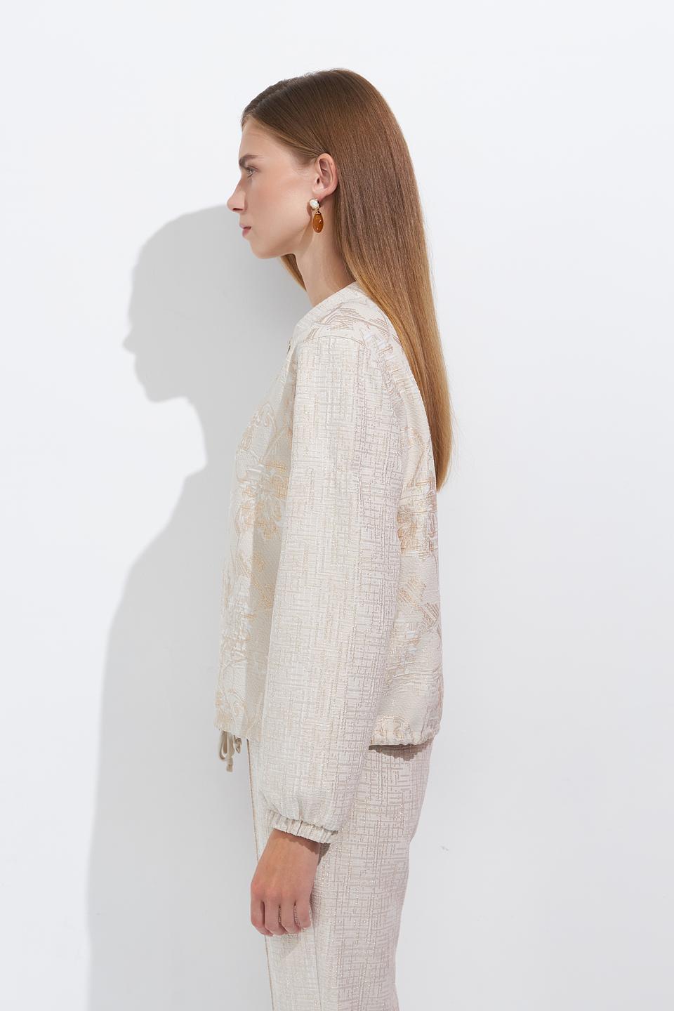 Жакет Bianca с вышивкой бежевый