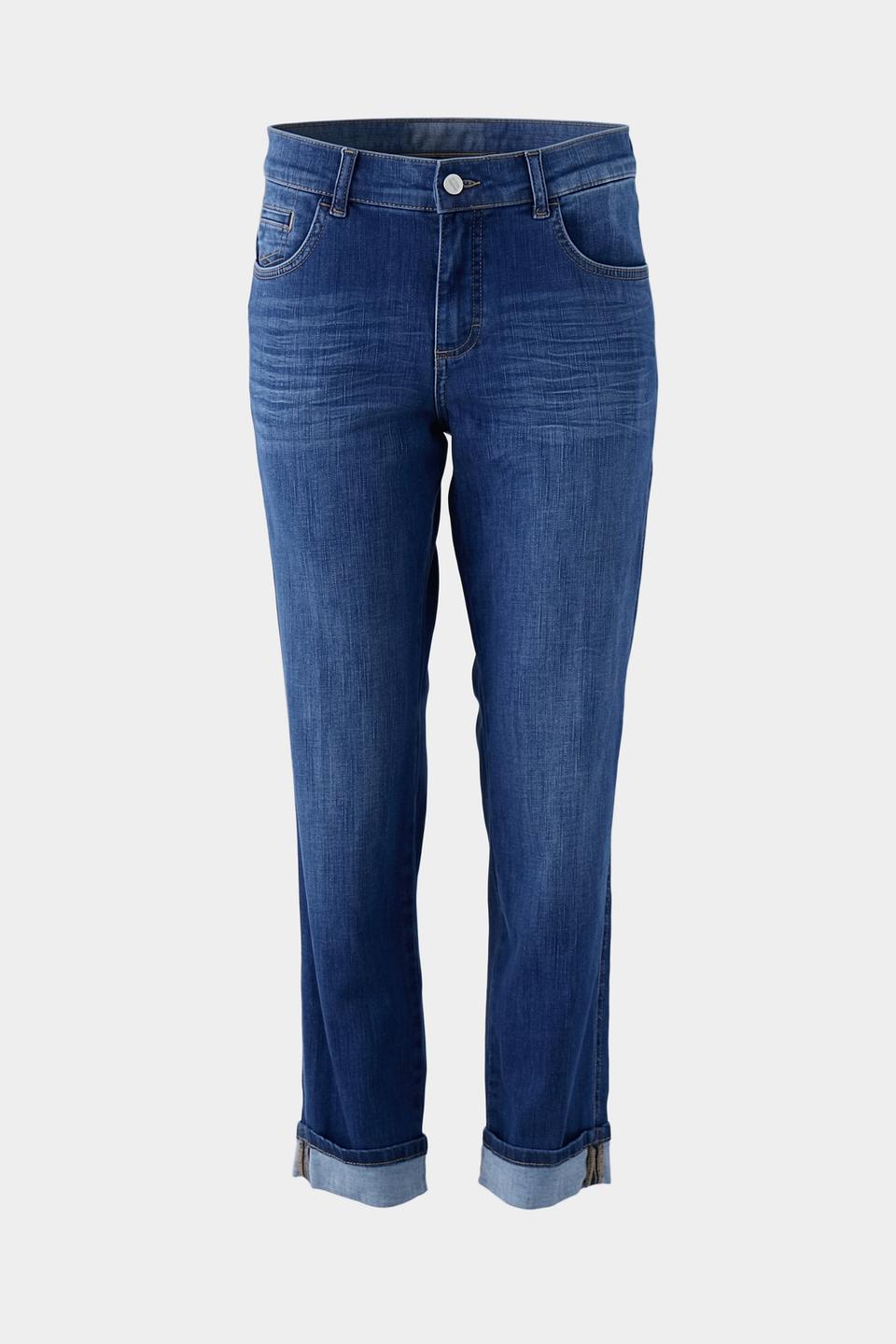 Джинсы Angels укороченные тёмно-синие