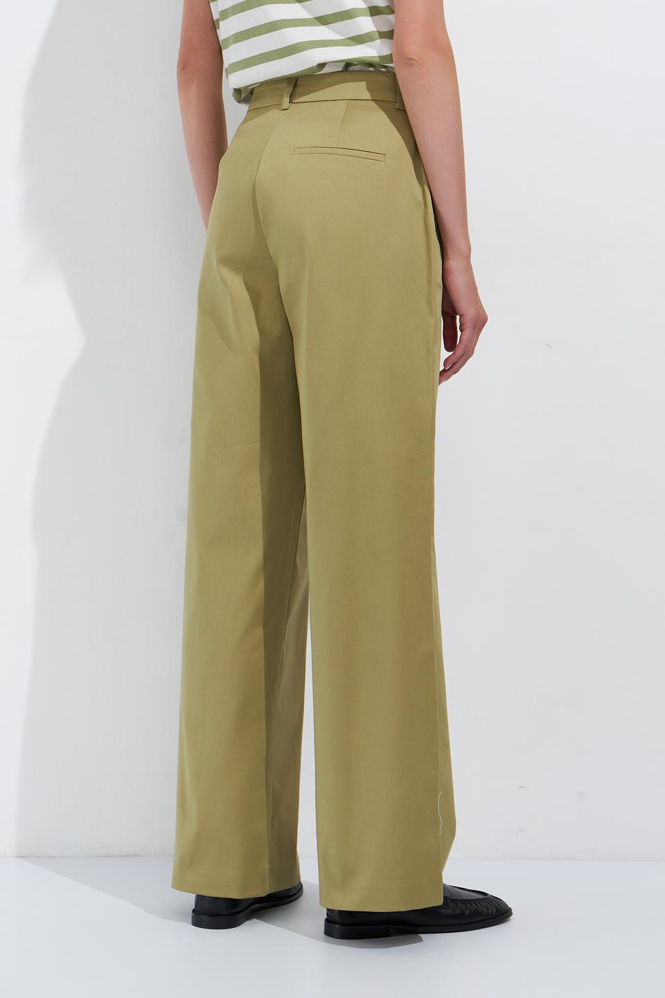 Брюки палаццо Bugatti хаки