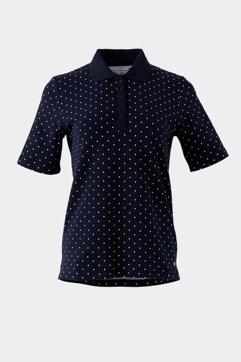 Поло Clarina в горошек