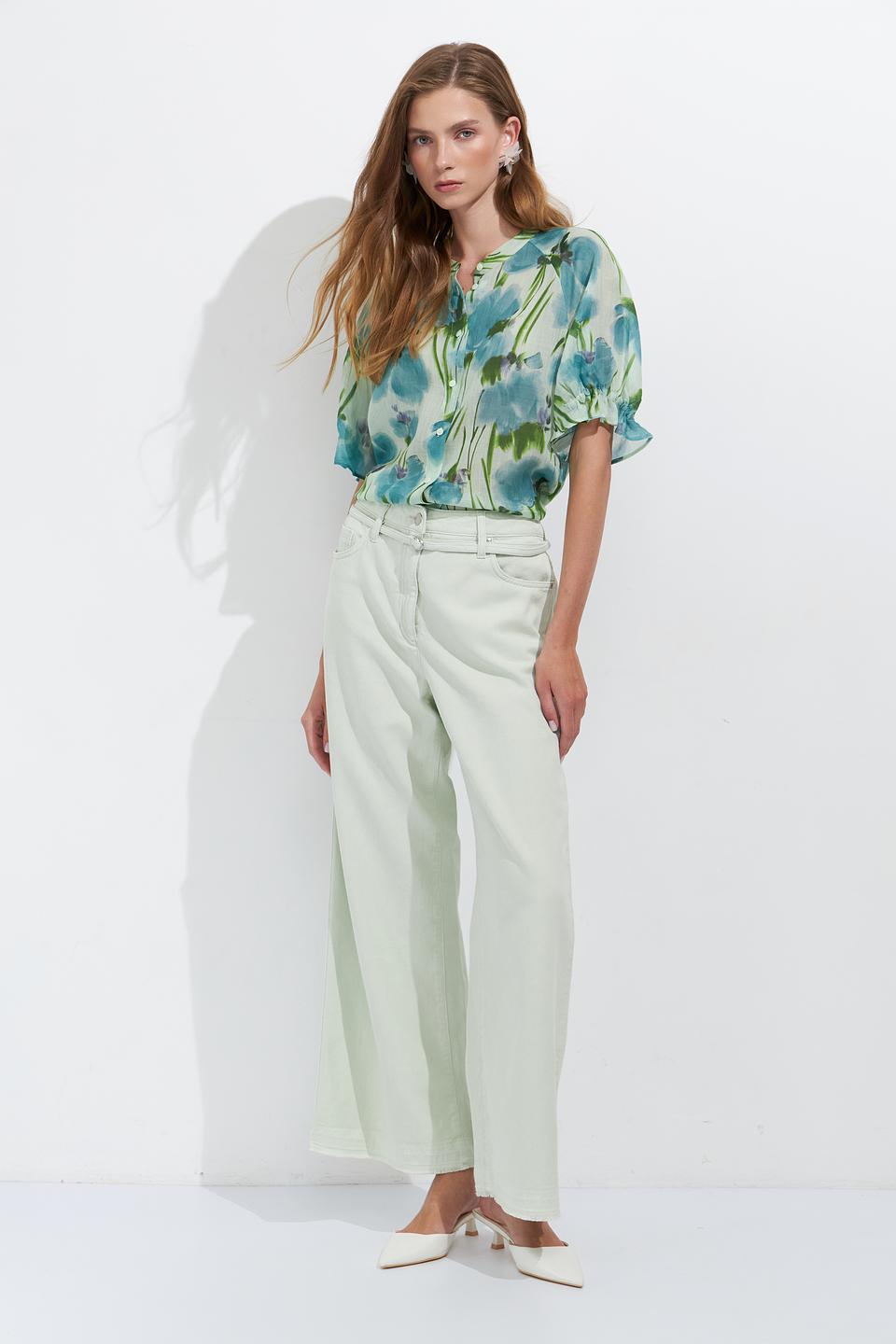 Блуза Luisa Cerano с цветочным принтом