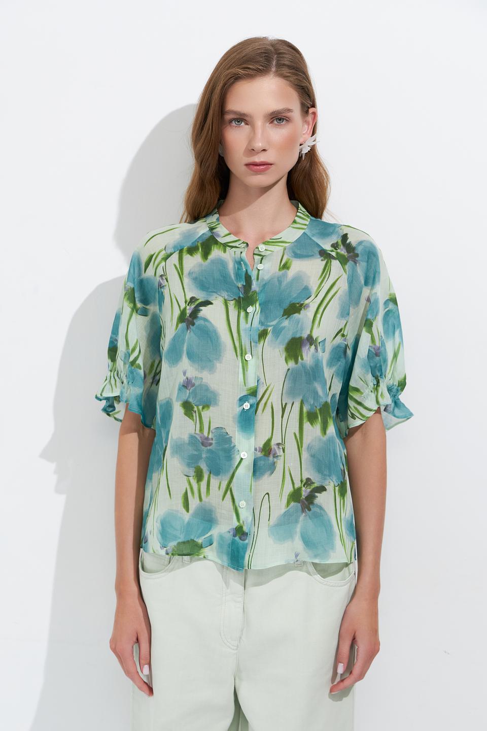 Блуза Luisa Cerano с цветочным принтом