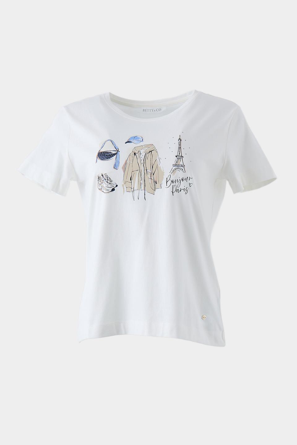 Футболка Betty and Co с принтом Париж