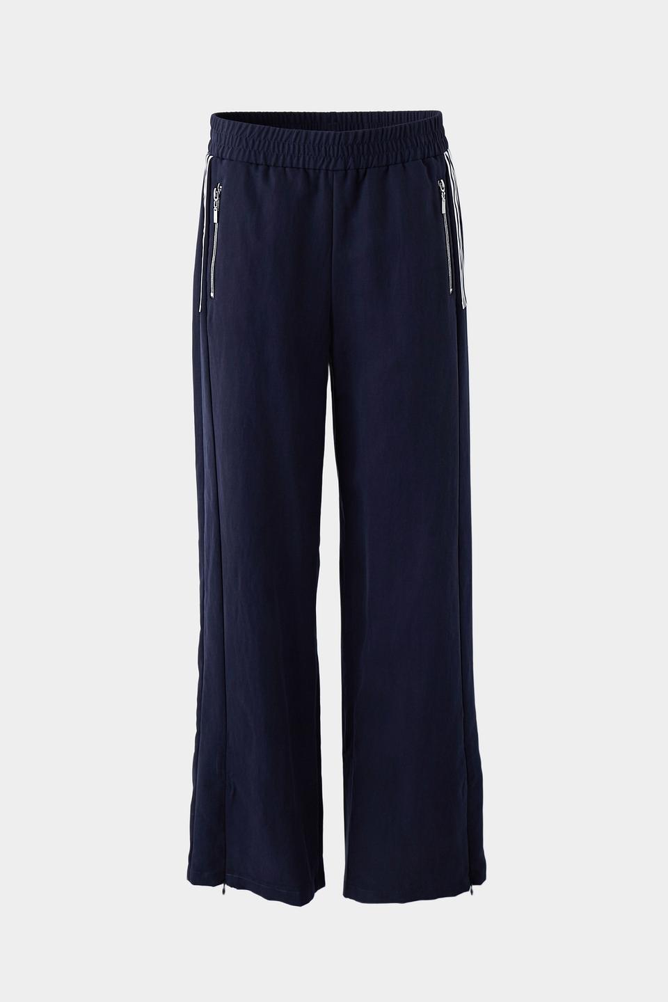 Брюки Monari клёш тёмно-синие