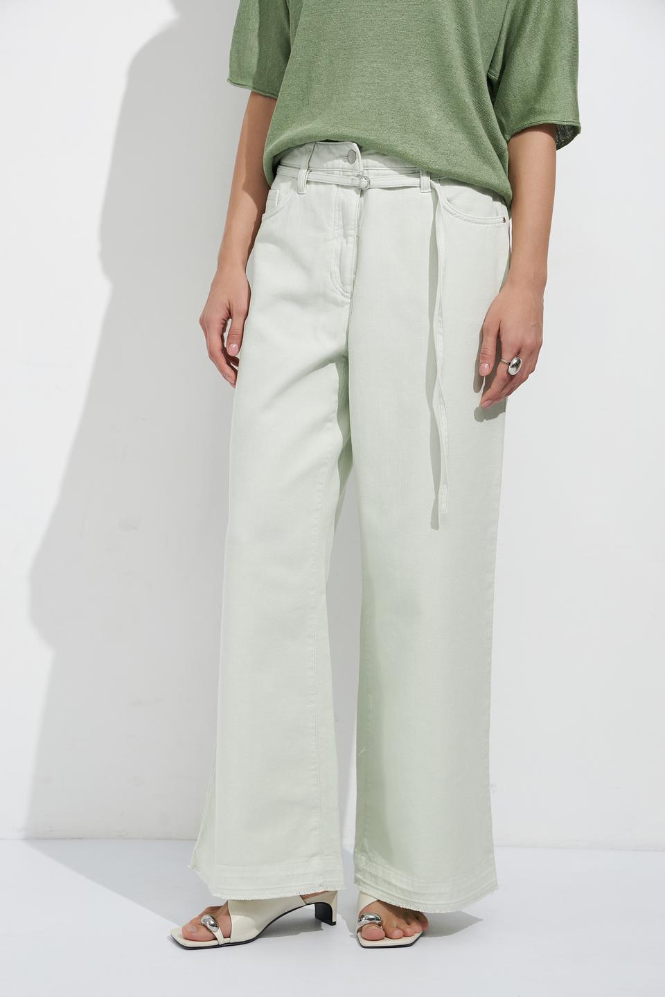 Джинсы палаццо Luisa Cerano мятные