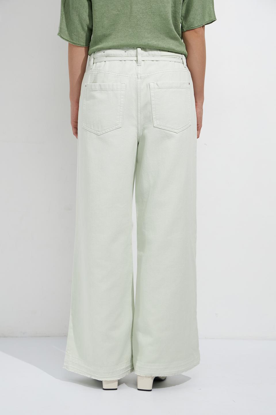 Джинсы палаццо Luisa Cerano мятные