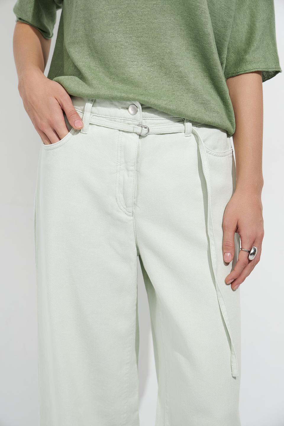 Джинсы палаццо Luisa Cerano мятные