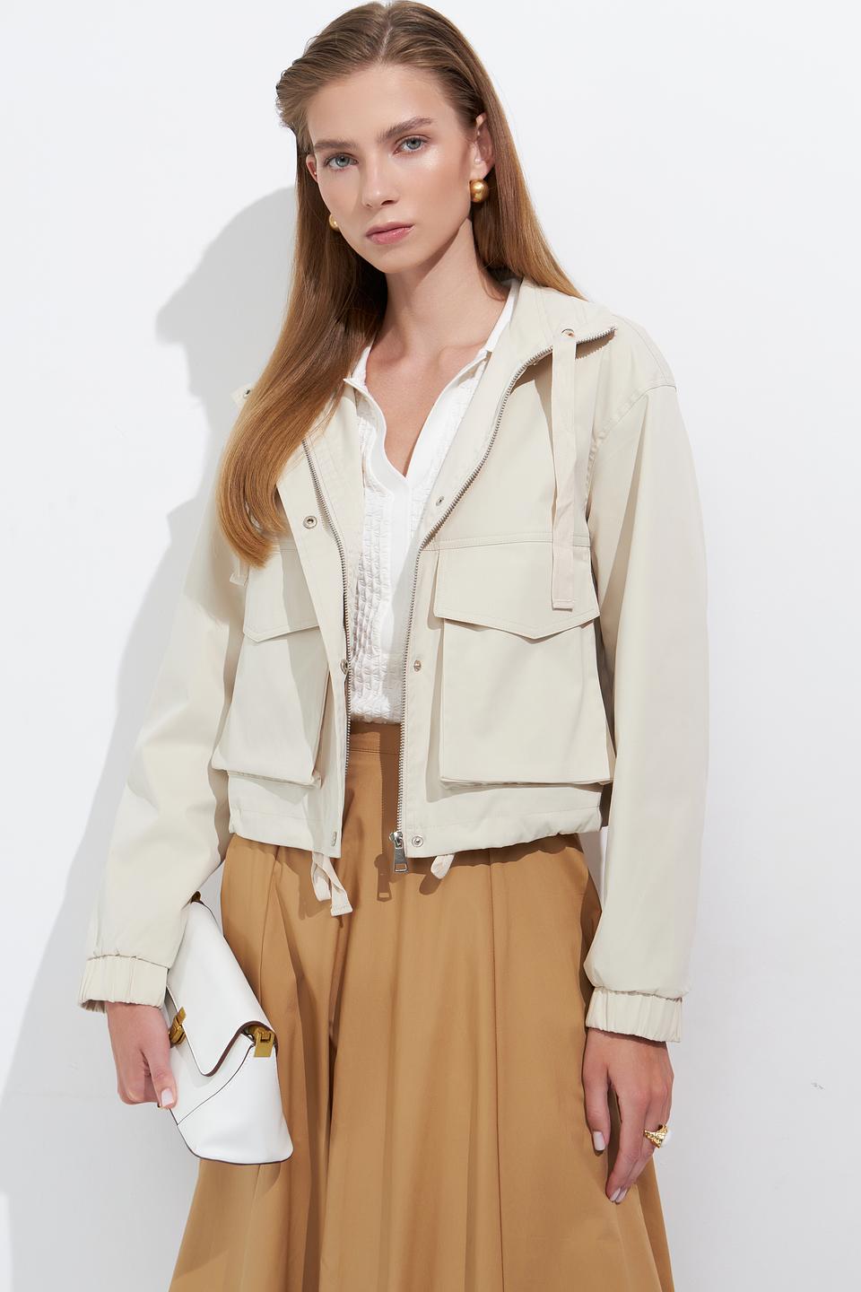 Куртка Broadway бежевая укороченная