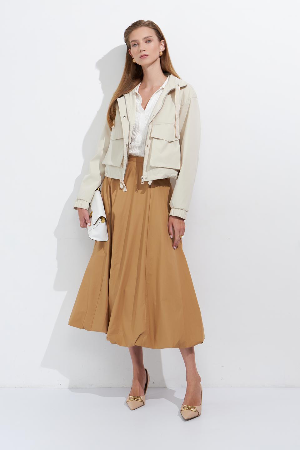 Куртка Broadway бежевая укороченная