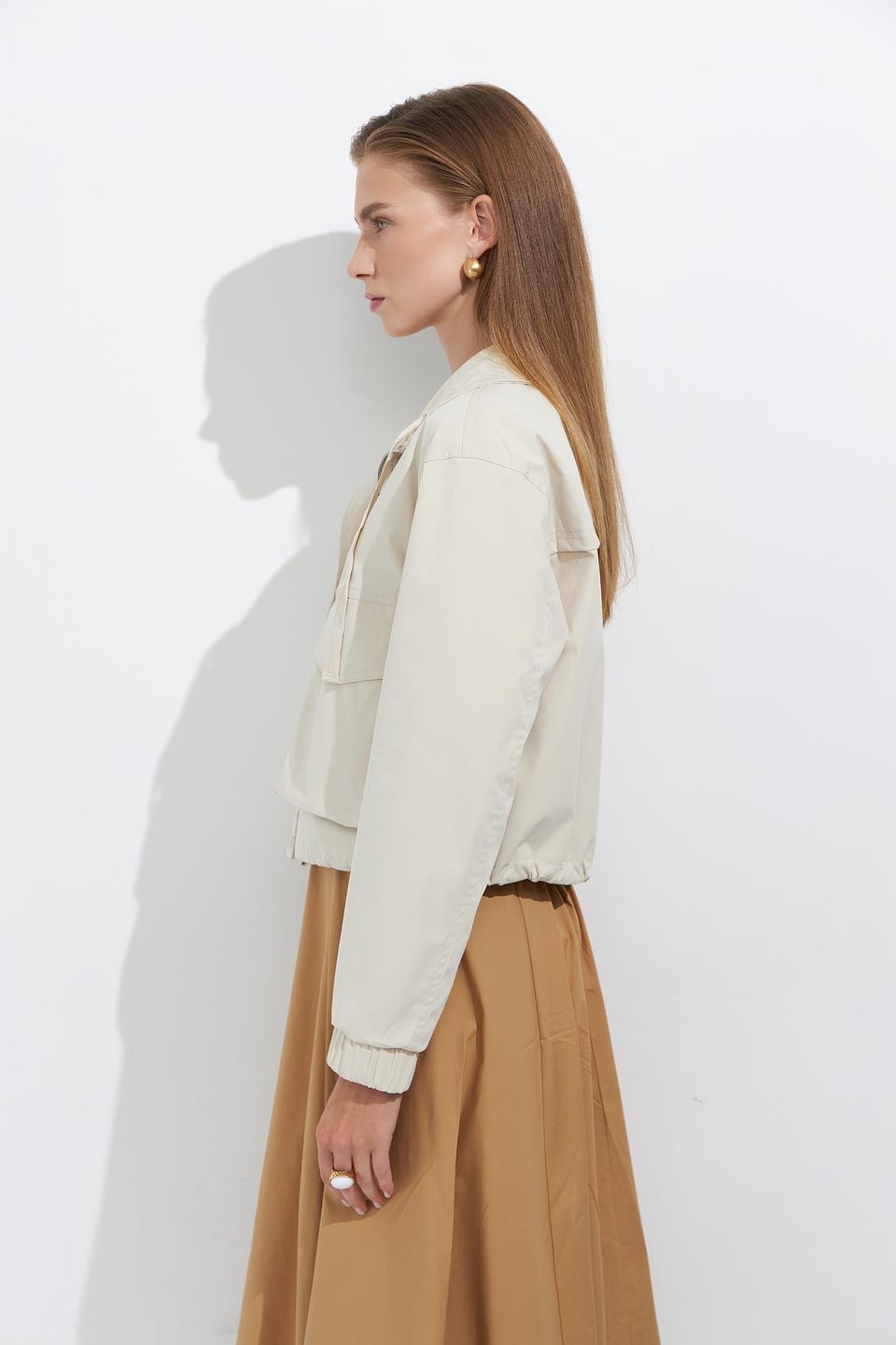 Куртка Broadway бежевая укороченная