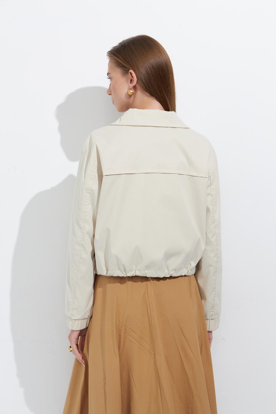 Куртка Broadway бежевая укороченная