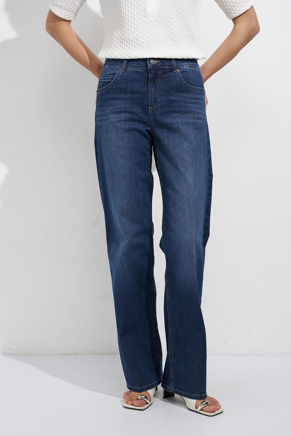 Джинсы Angels прямого кроя синие