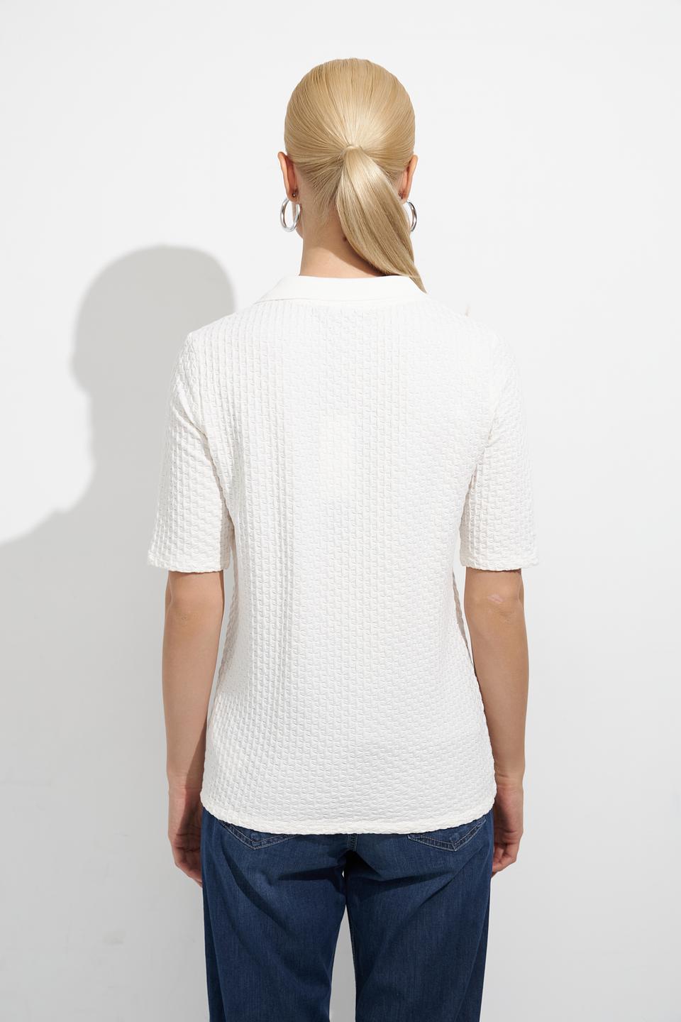 Поло Betty Barclay белое с текстурой