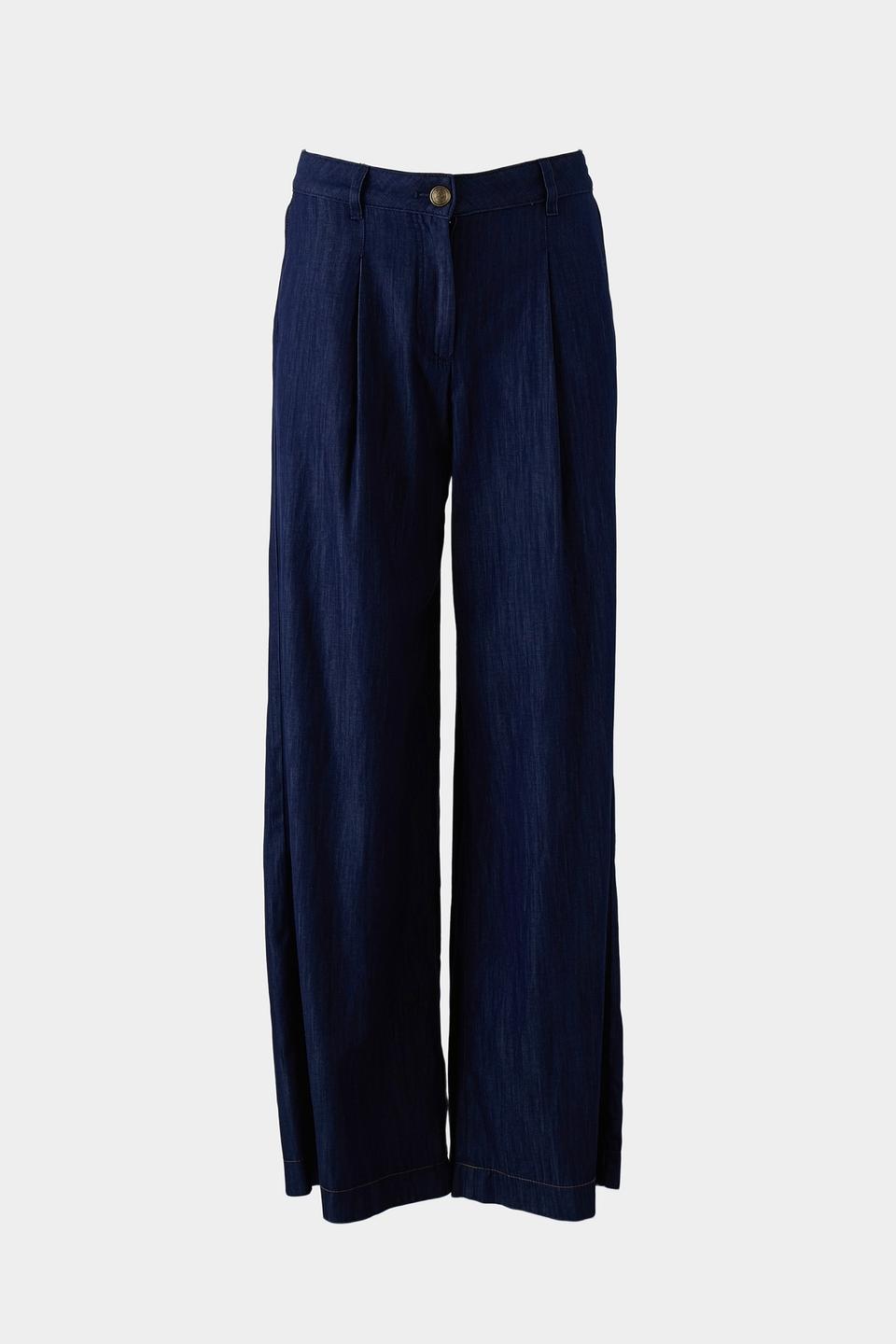 Джинсы палаццо Luisa Cerano тёмно-синие