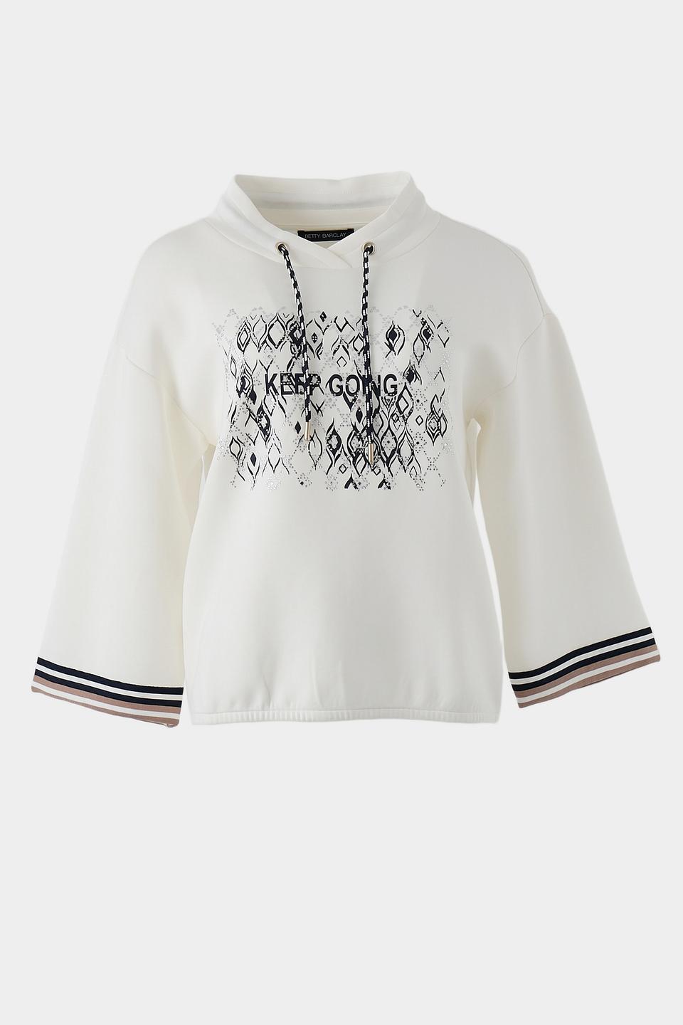 Пуловер Betty Barclay с принтом белый