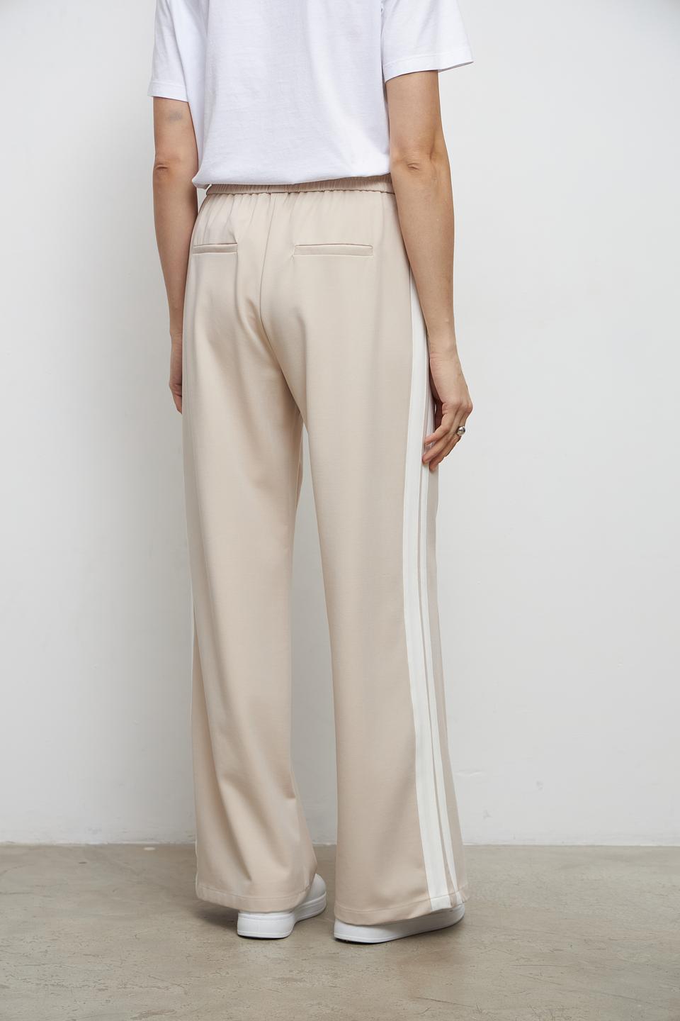 Брюки Lecomte палаццо бежевые