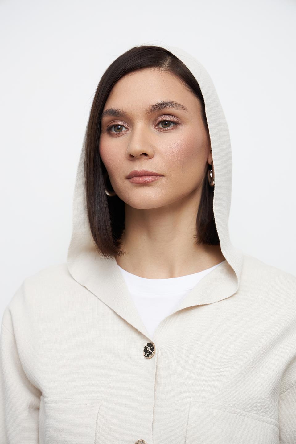 Жакет Lecomte с карманами бежевый