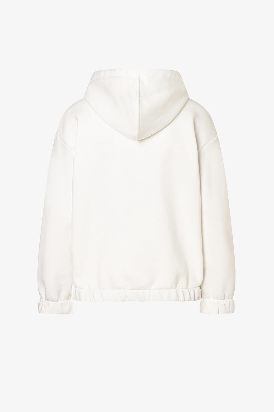 Худи MORE and MORE белый с принтом