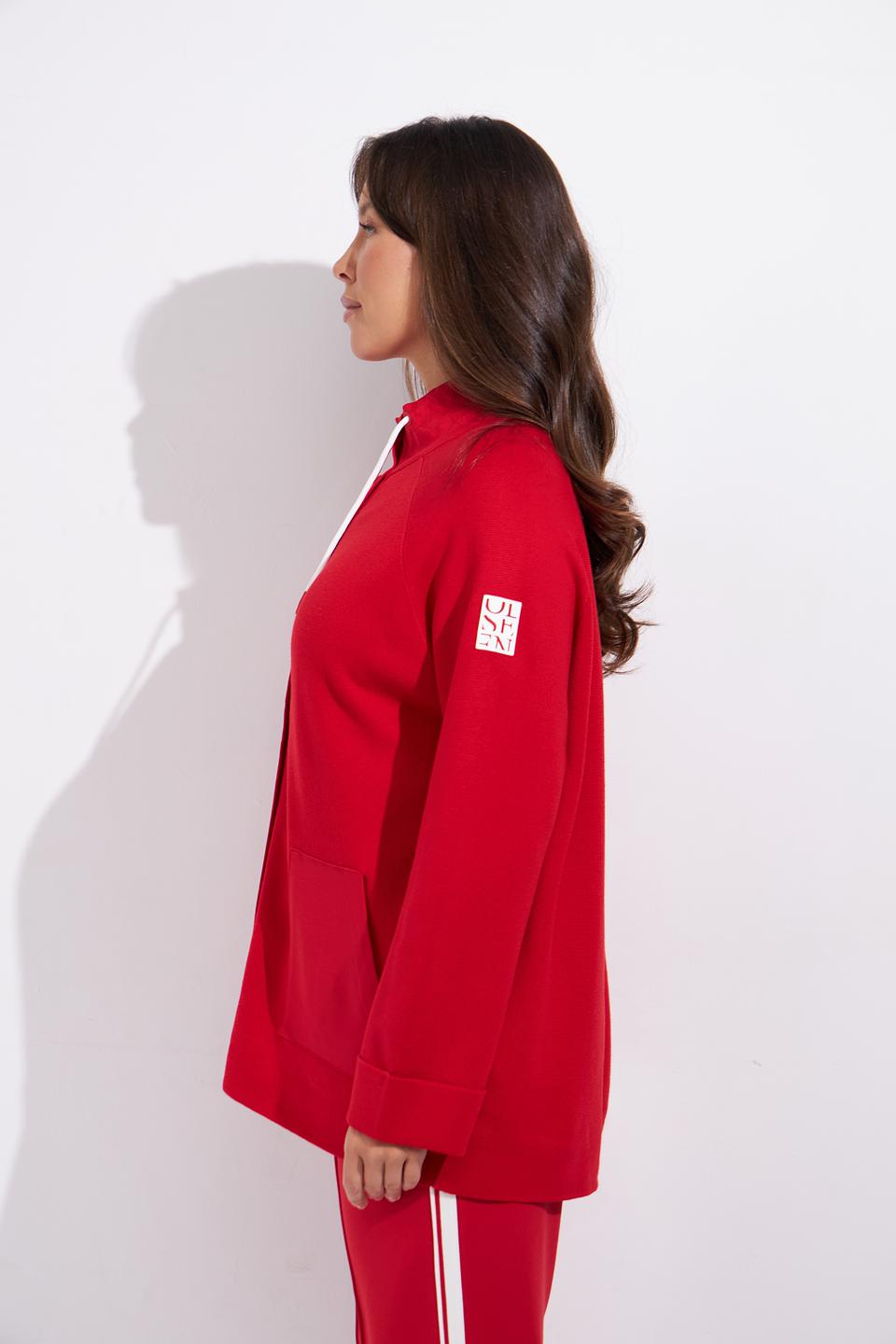 Жакет Olsen красный с отделкой